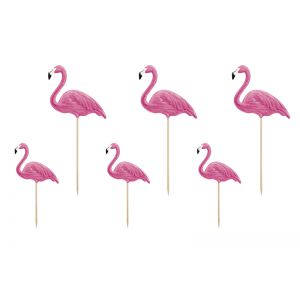 Toppery Aloha - Flamingi, 15 - 23,5 cm, 6 sztuk