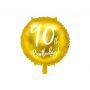 Balon foliowy 90th Birthday, złoty, 45cm - 2