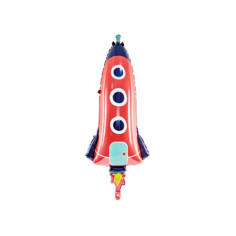 Balon foliowy Rakieta, 44x115cm, mix kolorów