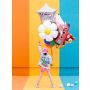 Balon foliowy Rakieta, 44x115cm, mix kolorów - 5
