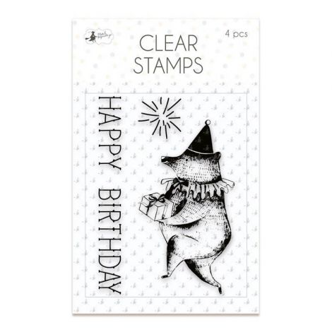 Zestaw stempli P13 Happy Birthday 01, 4szt