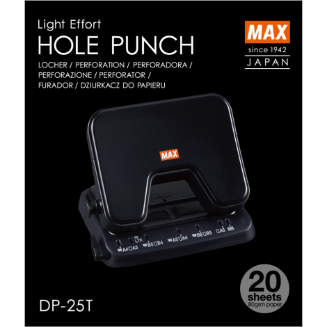 Dziurkacz Max DP-25T czarny - 2
