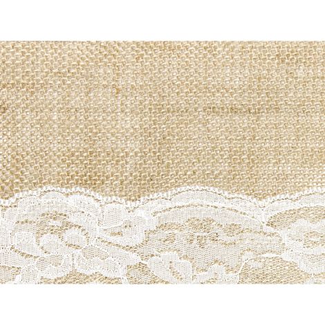 Bieżnik jutowy PartyDeco, 28cm x 2.75m - 2