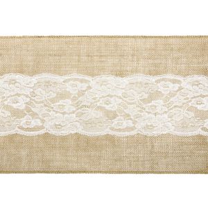 Bieżnik jutowy PartyDeco, 28cm x 2.75m