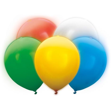 Balony Led, 30cm, mix kolorów, 5 sztuk