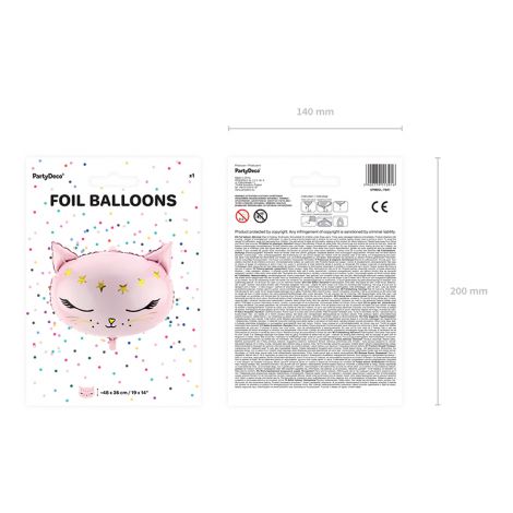 Balon foliowy Kotek, 48x36cm - 3