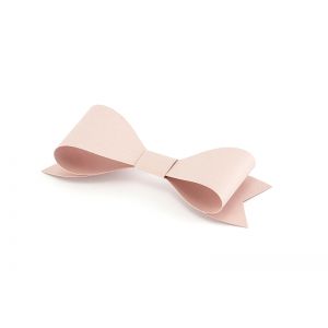 Dekoracje papierowe Kokardki, 8 x 2,6 cm, pudrowy róż, 6 sztuk