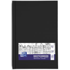 Szkicownik Oxford Sketchbook Szyty A6/96/100g Czarny