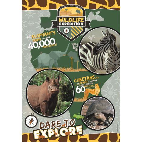 Puzzle Clementoni 180el Supercolor National Geographic Kids Wildlife Expedition - 2