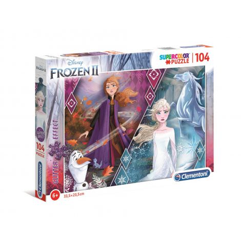 Puzzle Clementoni Glitter 104el Frozen 2