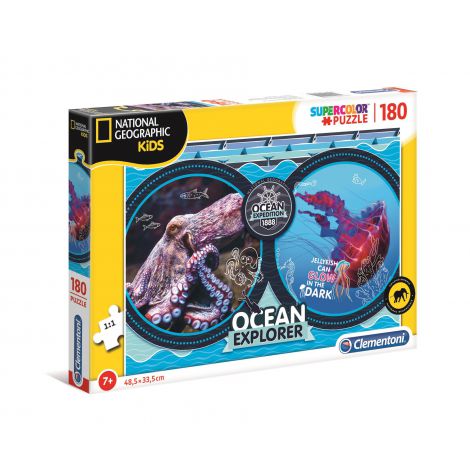 Puzzle Clementoni 180el Supercolor National Geographic Kids Ocean Expedition