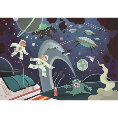 Puzzle Clementoni Glitter 104el Space Oddity - 2