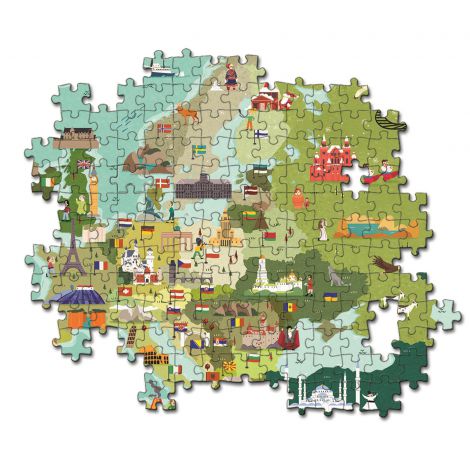 Puzzle Clementoni 250el Supercolor Exploring Maps Great Places In Europe - 3