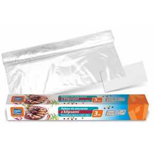 Rękaw do pieczenia Ravi z klipsami, 3m