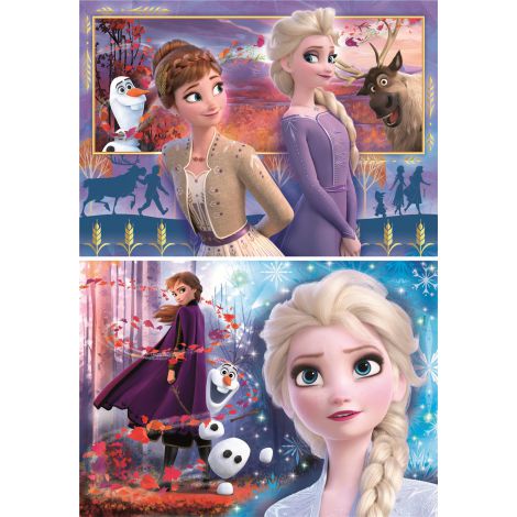 Puzzle Clementoni 2x60el Supercolor Frozen 2 - 2