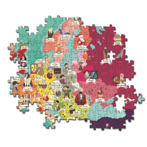 Puzzle Clementoni 250el Supercolor Exploring Maps Great People In Europe - 3