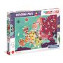 Puzzle Clementoni 250el Supercolor Exploring Maps Great People In Europe - 2