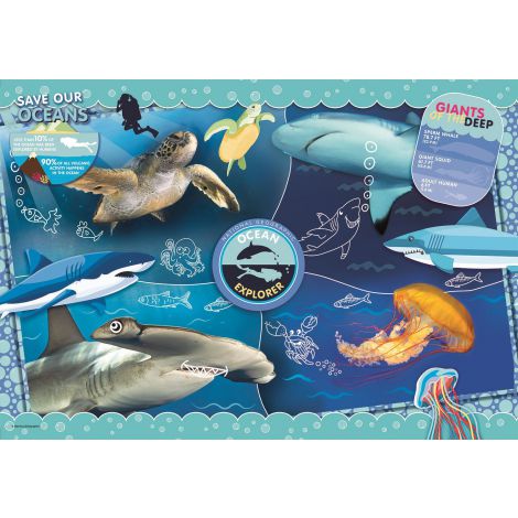 Puzzle Clementoni 104el Supercolor National Geographic Kids Ocean Explorer - 2
