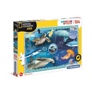 Puzzle Clementoni 104el Supercolor National Geographic Kids Ocean Explorer