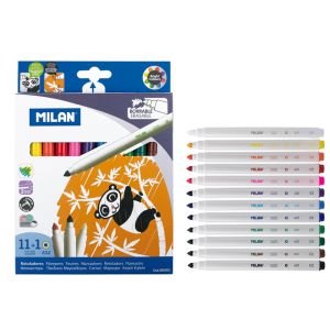 Flamastry wymazywalne Milan 632, 12 kolorów