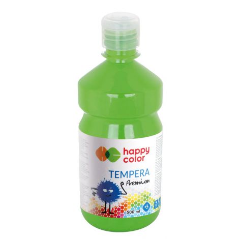 Farba Tempera Happy Color Premium 500ml, Zielona jasna