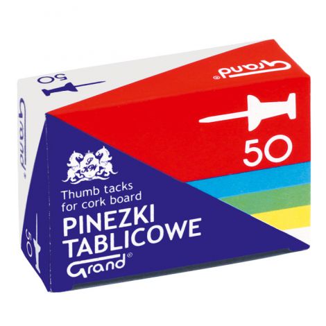 Pinezki Grand tablicowe, 50szt