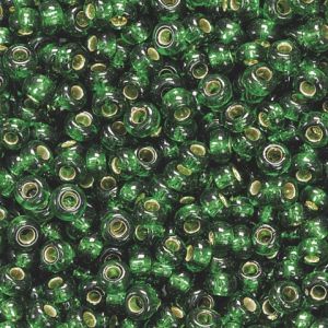 Koraliki szklane Knorr Prandell 2.5mm, Zielone ciemne transparentne