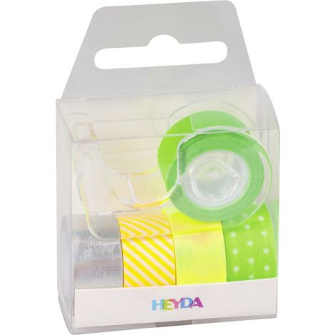 Tasiemki z dyspenserem Heyda Neon 5szt, Zielone