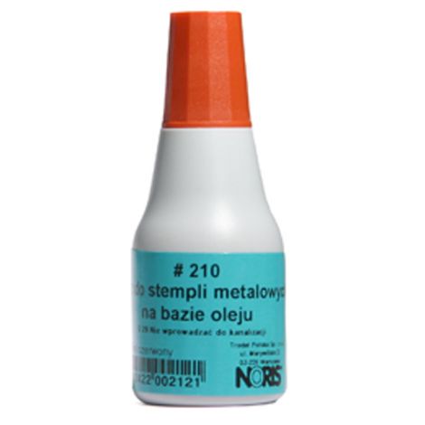 Tusz do stempli Noris Metal 25ml, Czerwony