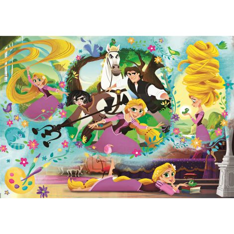 Puzzle Clementoni 104el Supercolor Princess - Roszpunka - 2