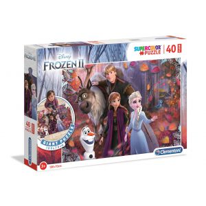 Puzzle Clementoni Podłogowe 40el Supercolor Frozen 2