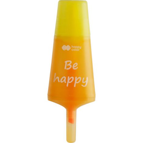 Zakreślacz Happy Color Feelingi Lolly zapachowy 2w1: Pomarańczowy/Żółty