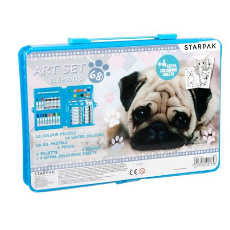 Zestaw artystyczny Starpak Cuties/Piesek, 68 elementów