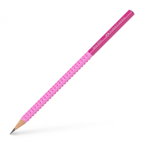 Ołówek Faber-Castell Grip 2001, B, różowy - 2