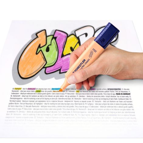 Zakreślacze Staedtler Classic Colors, 6 kolorów - 4