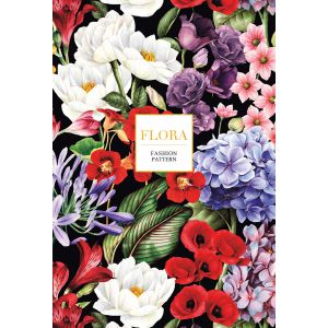Zeszyt ekskluzywny PaperHome Kwiaty A5/80/70g linia