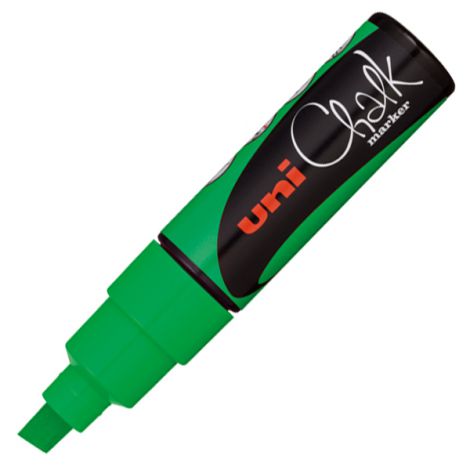 Marker kredowy Uni PWE-8K, zielony