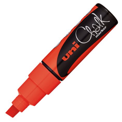 Marker kredowy Uni PWE-8K, czerwony