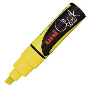 Marker kredowy Uni PWE-8K, żółty