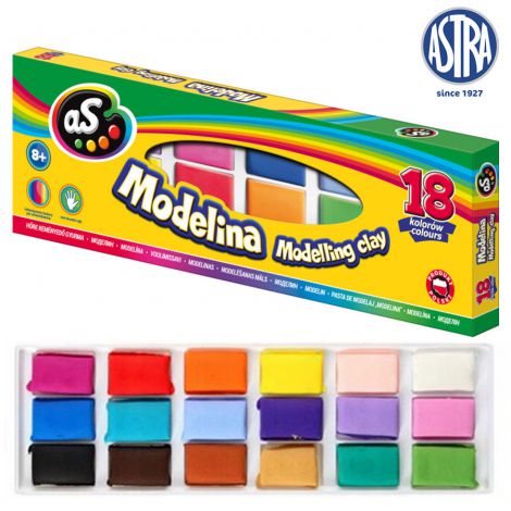 Modelina As, 18 kolorów - 2