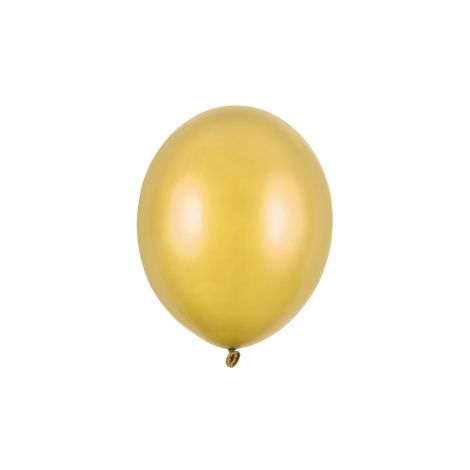 Balony Strong Metallic Gold, 27cm, 10 sztuk