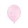 Balony happy birthday, 30cm, Pastel Baby Pink, 6 sztuk