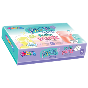 Farby plakatowe Colorino Pastel, 6 kolorów x 20ml