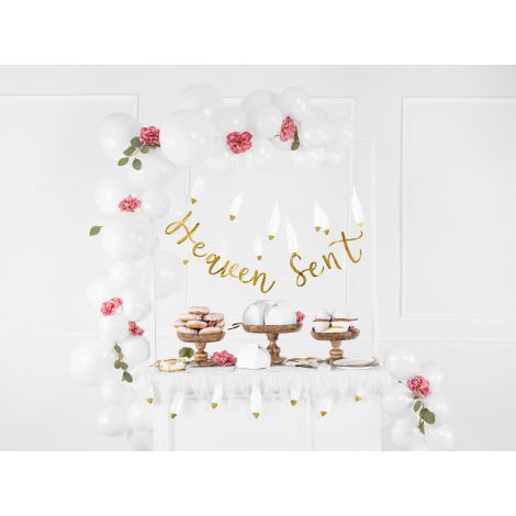 Wizytówki na stół PartyDeco Piórko złote, 10.5x3cm, 10szt - 4