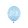 Balony happy birthday, 30cm, Pastel Baby Blue, 6 sztuk - 3