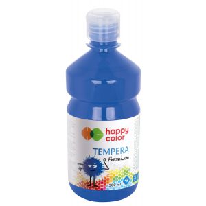 Farba Tempera Happy Color Premium 500ml, Niebieska