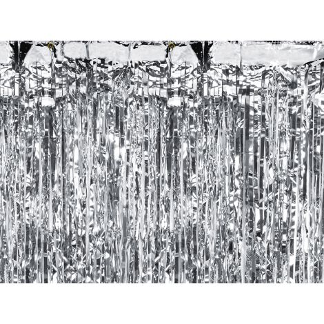 Kurtyna Party, srebrna, 90 x 250cm