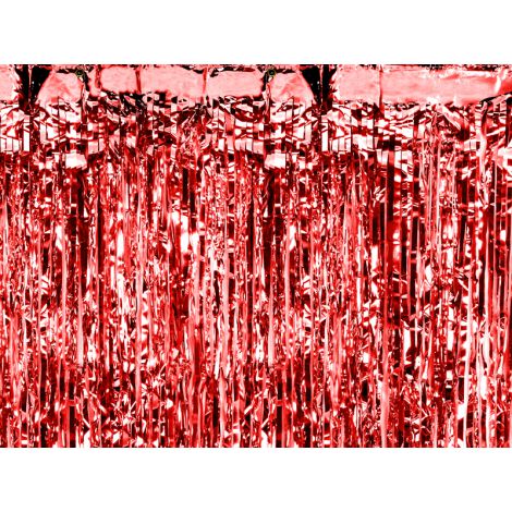 Kurtyna Party, czerwona, 90 x 250cm