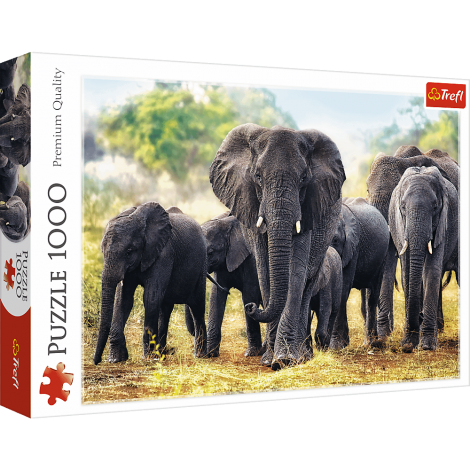 Puzzle Trefl 1000el Afrykańskie Słonie