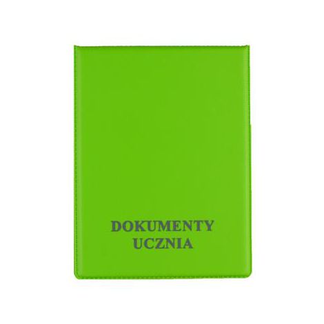 Okładka na dokumenty ucznia Biurfol, zielona